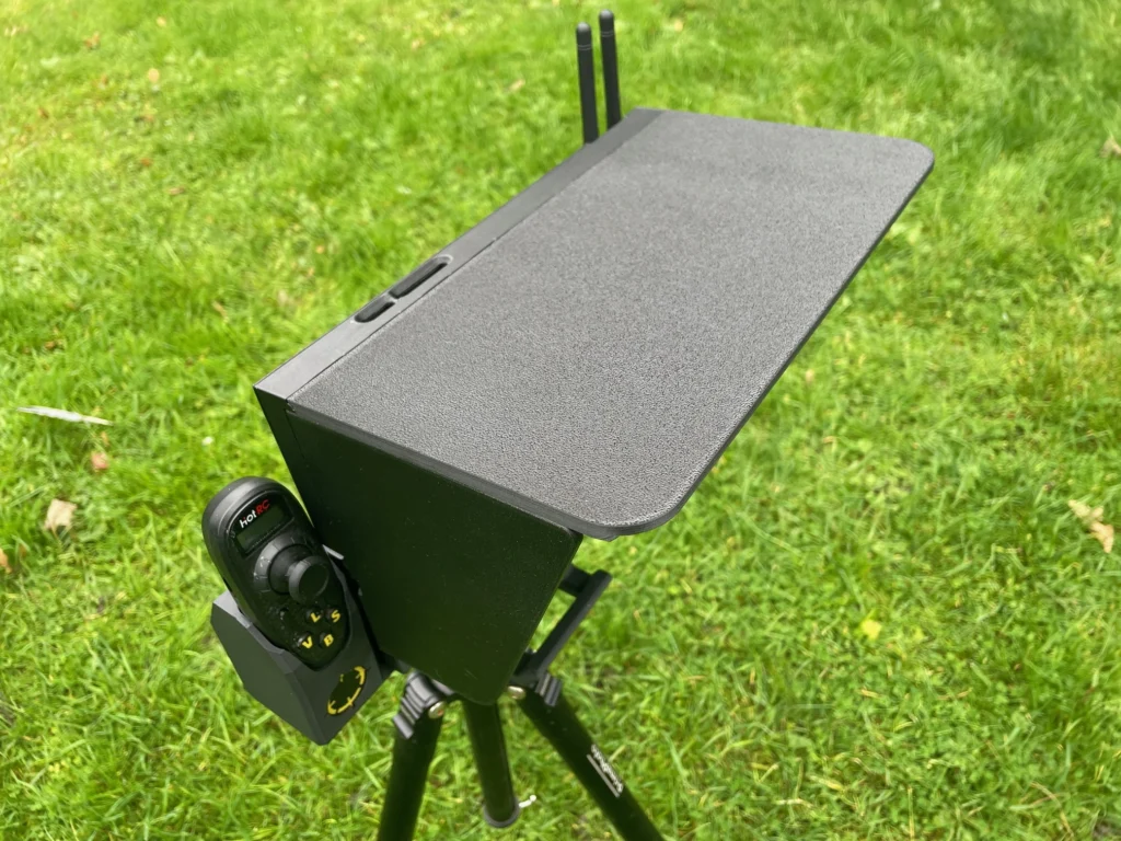 Tablet Sun Shade to suit Samsung A11+ (11" tablet) on Fisheye winch camera tablet mount.