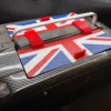Hopper lid cover system (UK Flag edition)